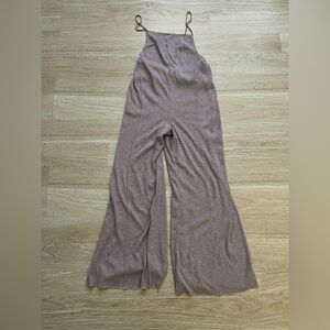 Ribbed Knit Wide-Leg Bodysuit